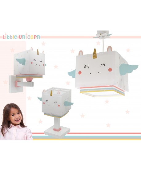 Candeeiro de parede infantil Little Unicorn Unicórnio animais