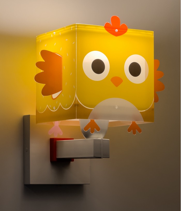 Aplique de pared infantil Little Chicken Pequeña Gallina