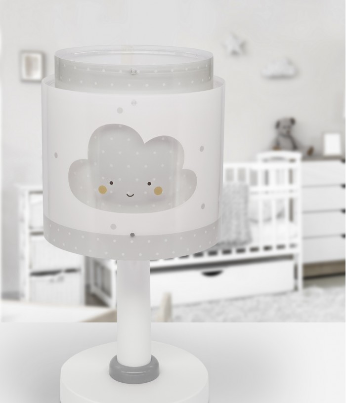 Candeeiro de mesa infantil Baby Dreams Nuvem gris