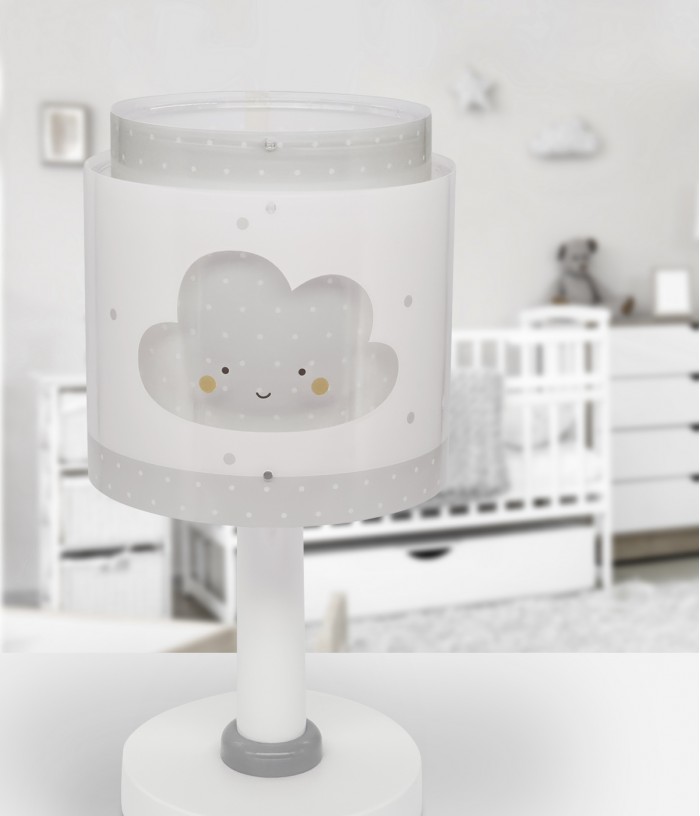 Lámpara de mesa infantil Baby Dreams Nube gris