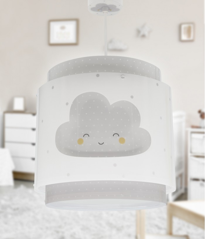 Lámpara de techo infantil Baby Dreams Nube gris