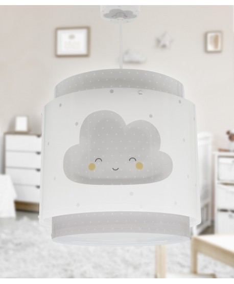 Candeeiro de teto infantil Baby Dreams Nuvem gris