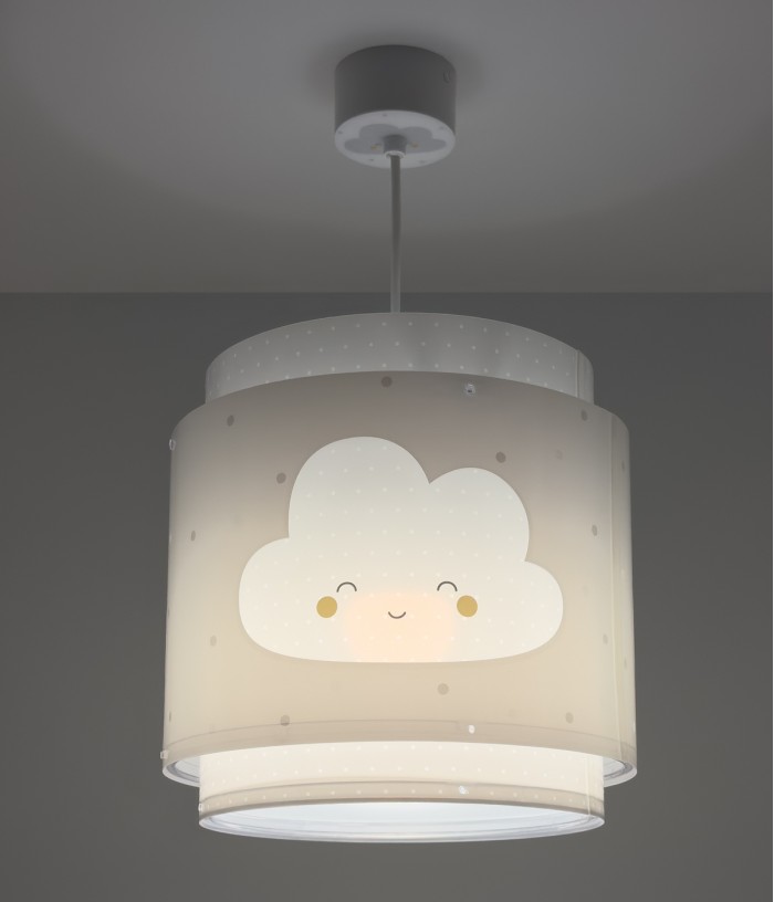 Lámpara de techo infantil Baby Dreams Nube gris