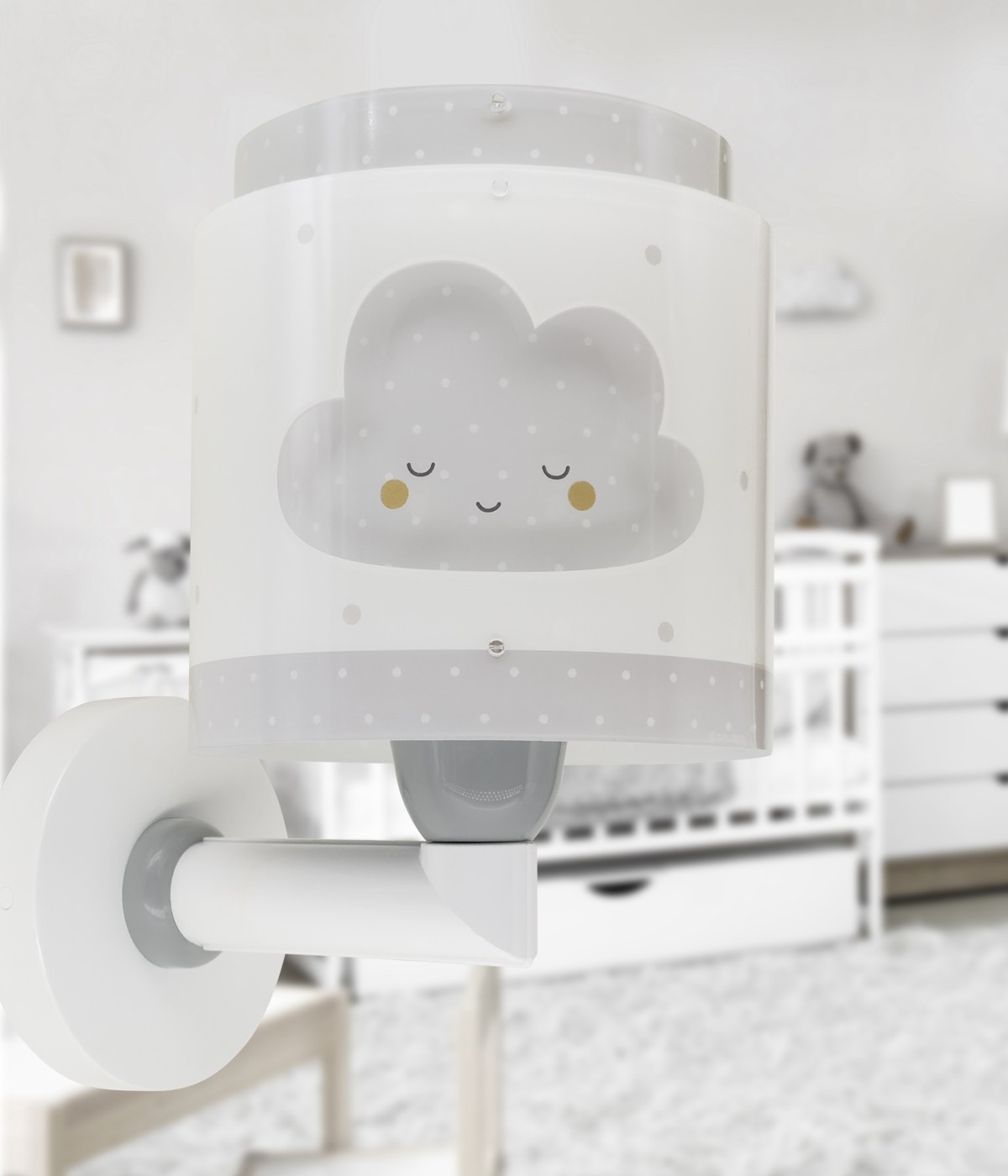 Children's wall lamp Baby Dreams Cloud grey