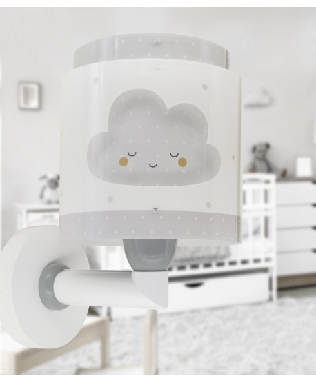 Children's wall lamp Baby Dreams Cloud grey