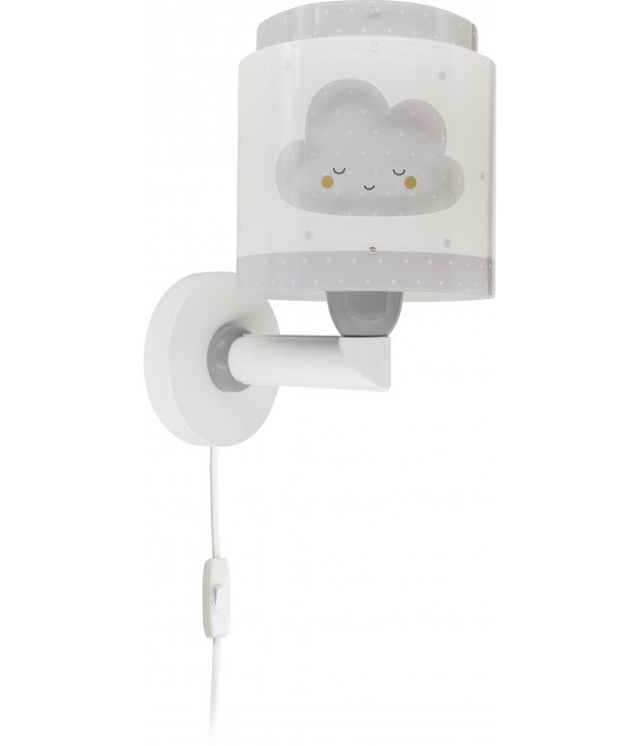 Aplique de pared infantil Baby Dreams Nube gris