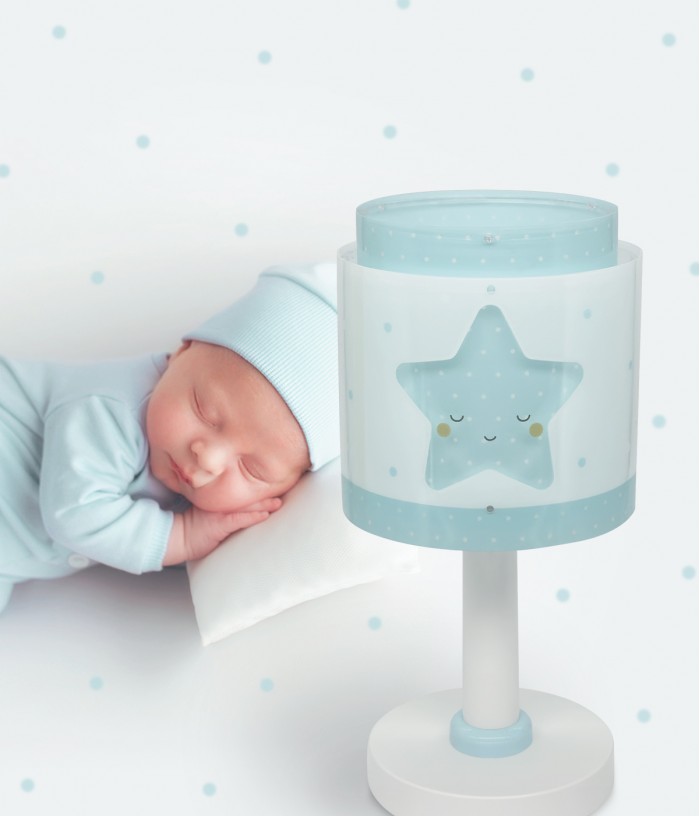 Candeeiro de mesa infantil Baby Dreams Estrela azul