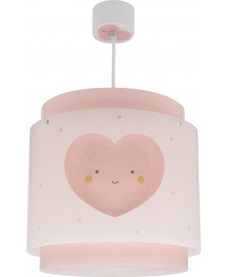 Lámpara de techo infantil Baby Dreams Corazón rosa