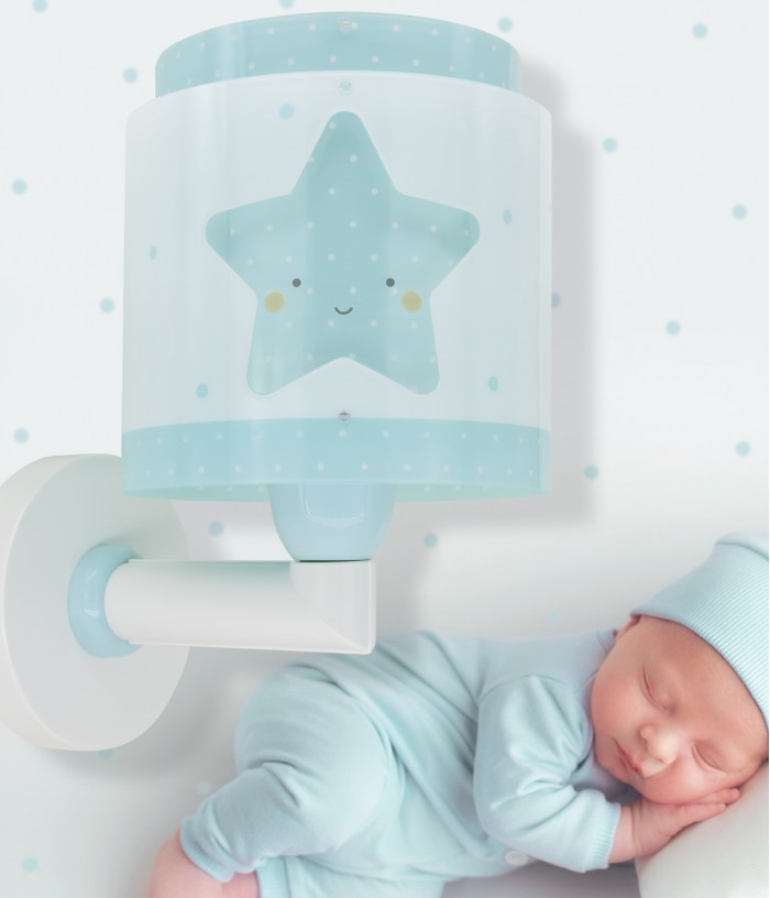 Aplique de pared infantil Baby Dreams Estrella azul