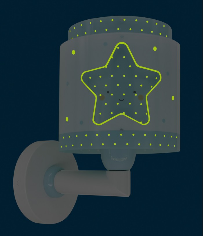 Aplique de pared infantil Baby Dreams Estrella azul