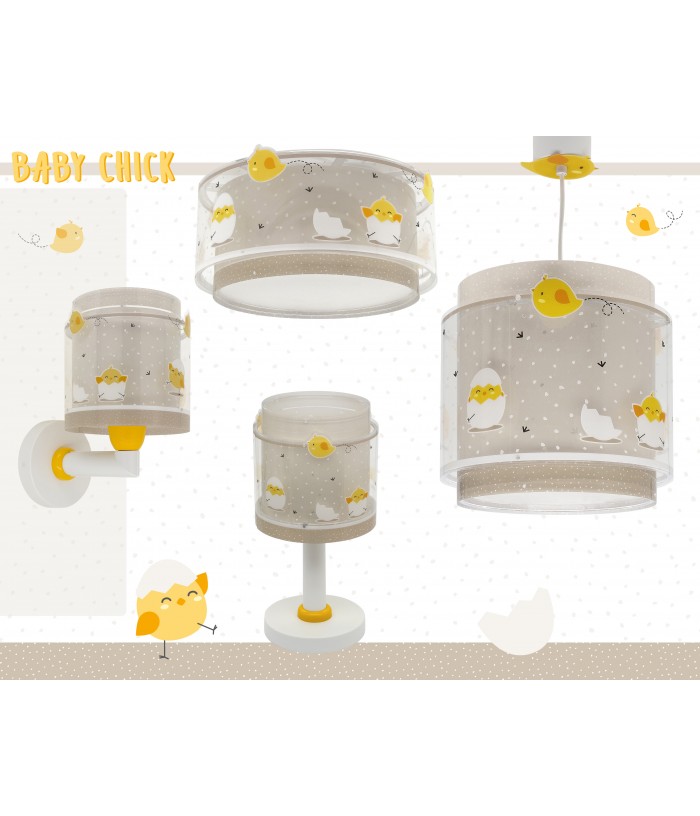 Candeeiro de mesa infantil Baby Chick Pintinho animais