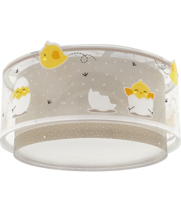 Plafon de teto infantil Baby Chick Pintinho animais