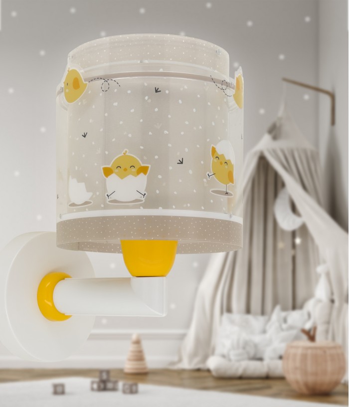 Aplique de pared infantil Baby Chick Pequeño Pollito