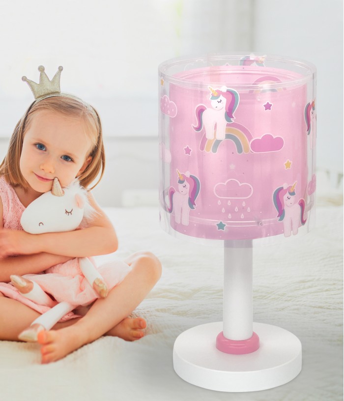 Lámpara de mesa infantil Unicorns Unicornios