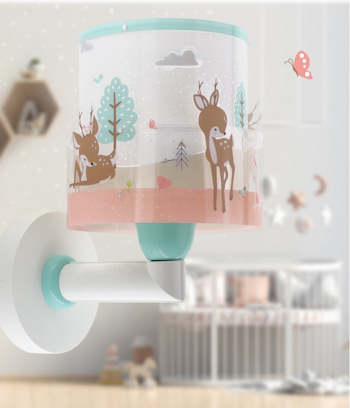 Aplique de pared infantil Loving Deer ciervo