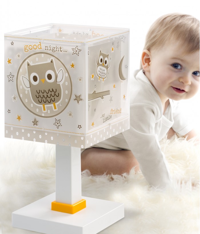 Lampe de chevet pour enfants Good Night Hibou