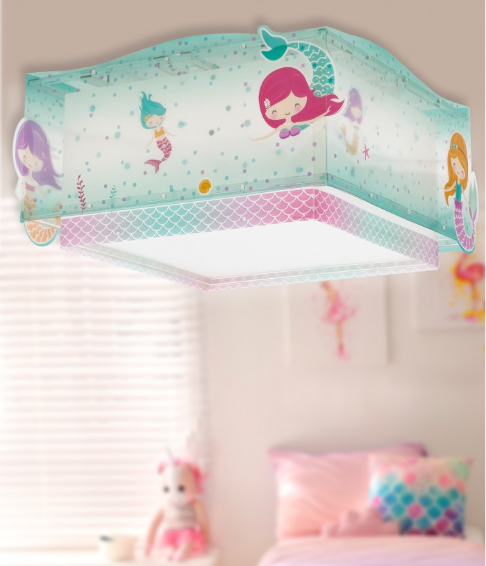 Plafon de teto infantil Mermaids Sereias