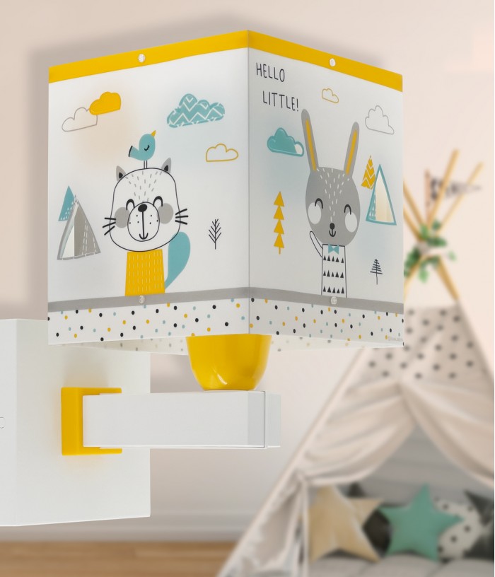 Aplique de pared infantil Hello Little animales bosque