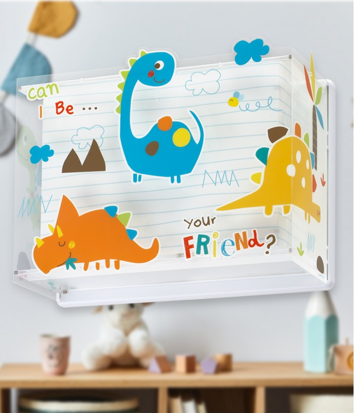 Aplique de pared infantil Dinos Dinosaurios