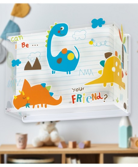 Aplique de pared infantil Dinos Dinosaurios