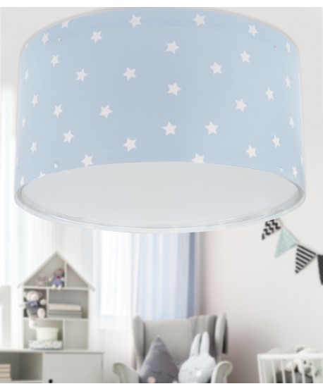 Plafon de teto infantil Star Light Estrela azul