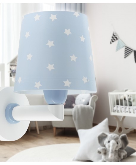 Candeeiro infantil de parede Star Light Estrela azul