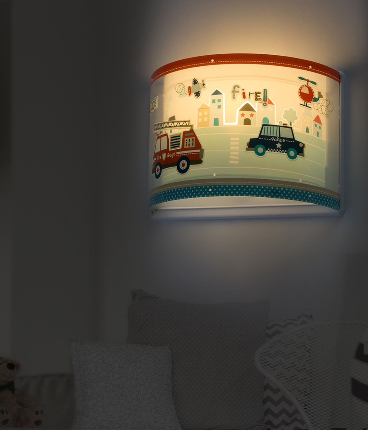 Wall lamp for Kids Police