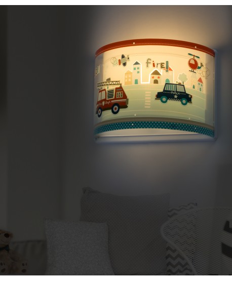 Wall lamp for Kids Police