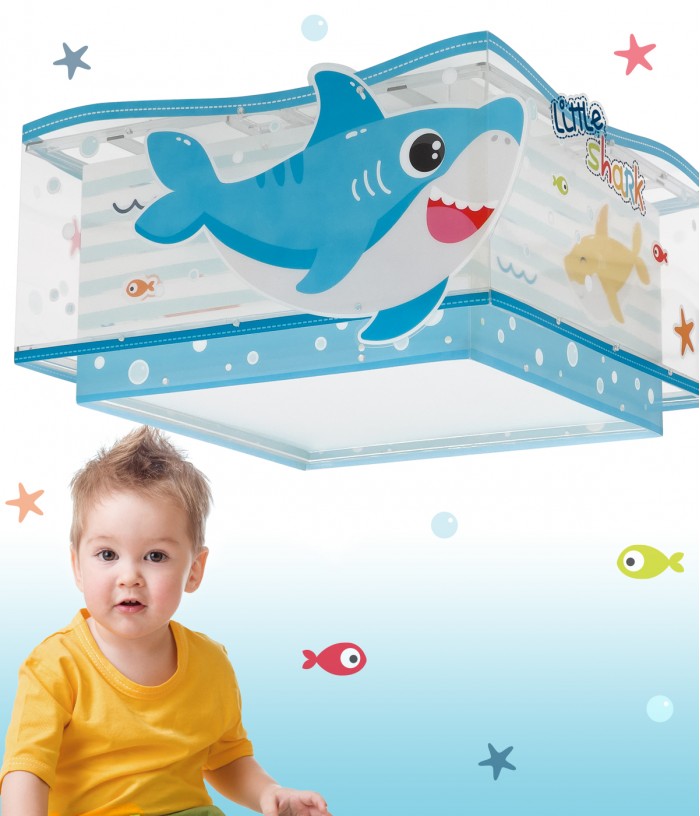 Plafón infantil Little Shark Pequeño Tiburón