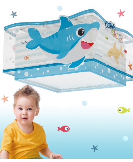 Plafón infantil Little Shark Pequeño Tiburón