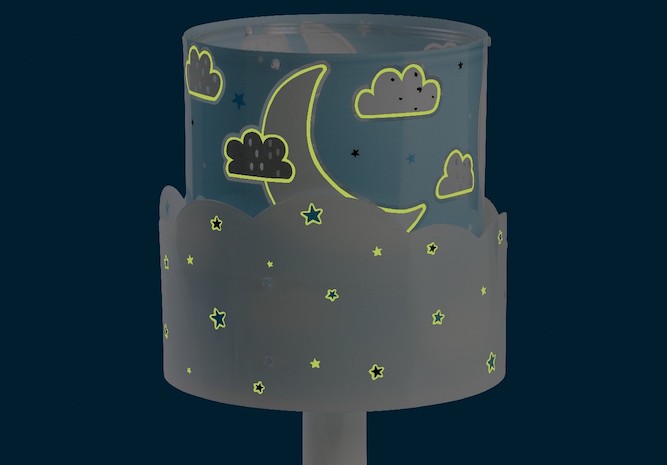 Lampes pour enfants avec lunes, étoiles et nuages
