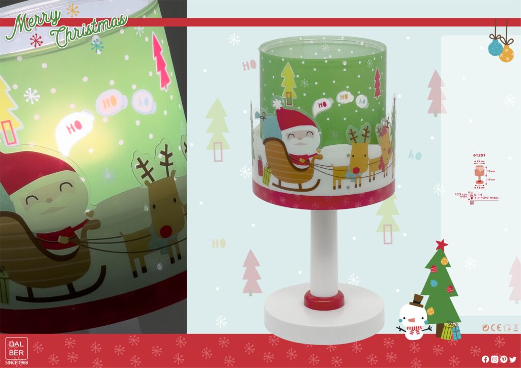 Lampe pour enfants édition spéciale Joyeux Noël