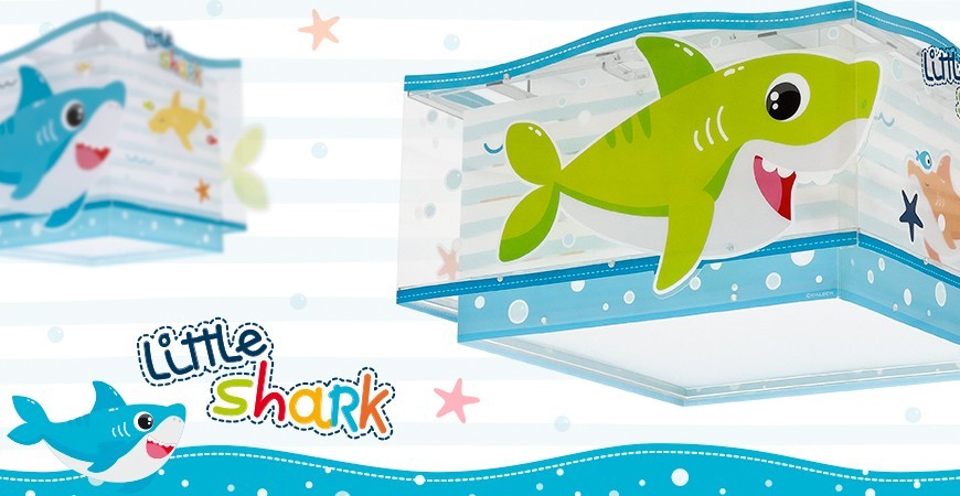 Lámparas infantiles Little Shark Pequeño Tiburón | Dalber