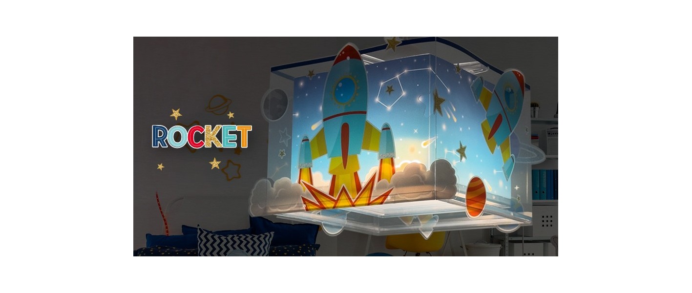 Lampy dziecięce Rocket, rakieta | DALBER