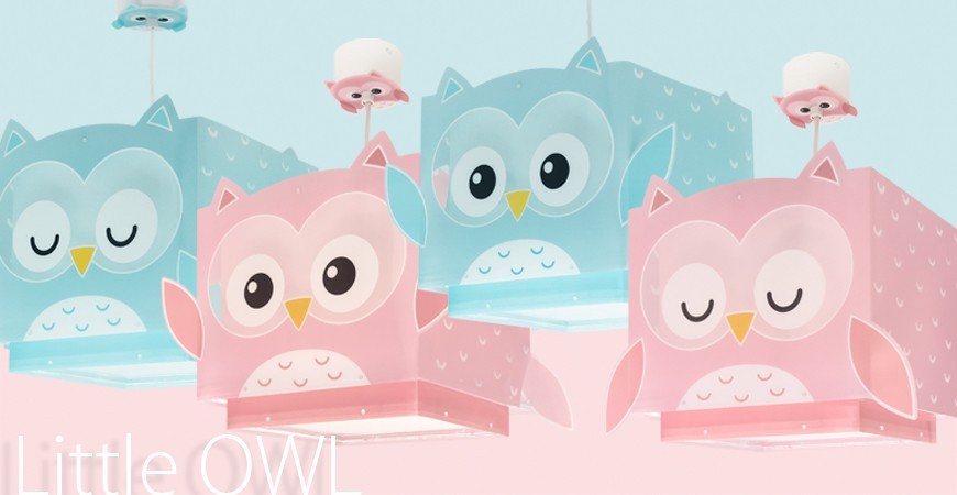 Little Pink Owl Children's Lamps | DALBER