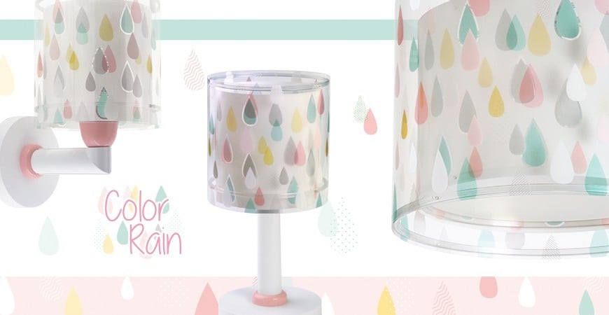 Lámparas infantiles y juveniles Color Rain, gotas de colores | DALBER