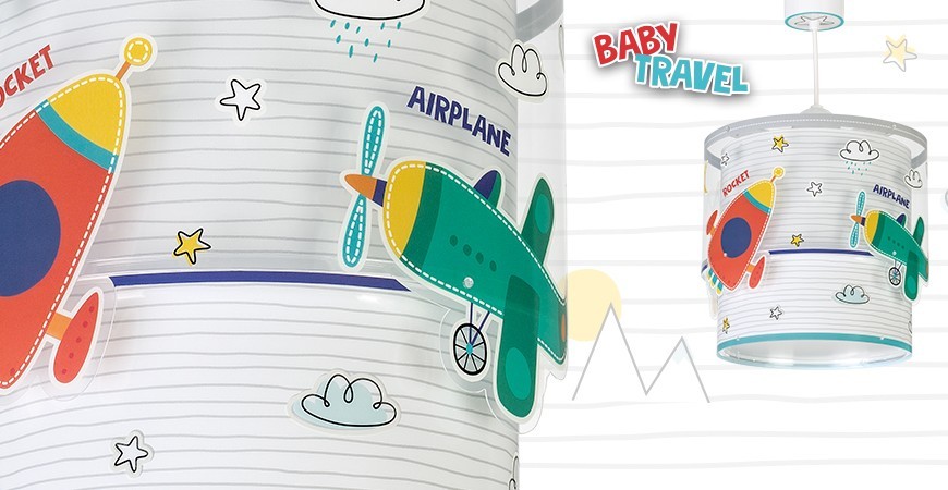 Candeeiros infantis Baby Travel, carros e aviões | DALBER