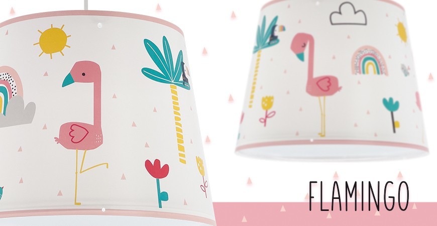 Lampy dziecięce Flamingo, flamingi | DALBER