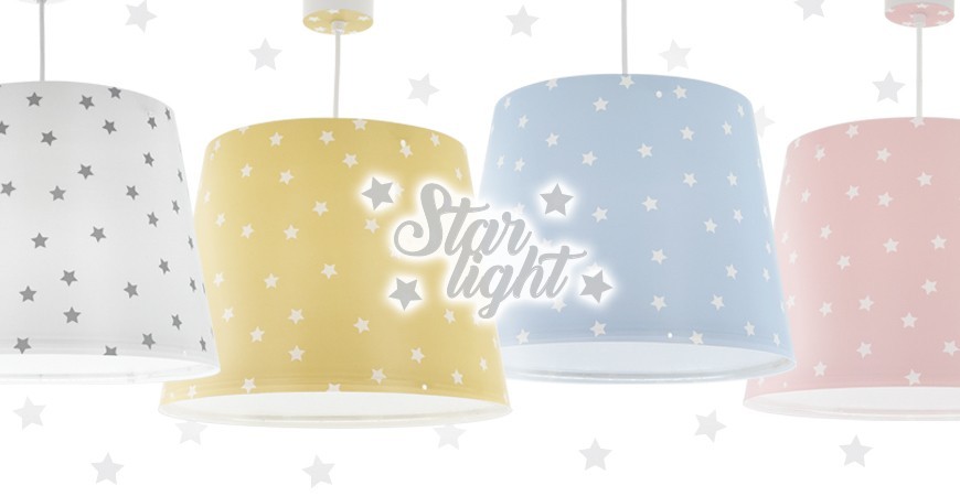 Lámparas infantiles y juveniles Star Light, Estrellas Fluorescentes